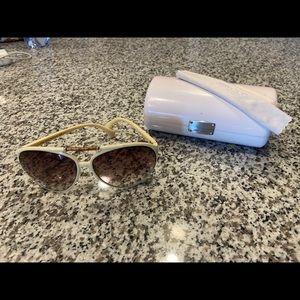 Jimmy Choo sunglasses with Choo case and cloth.